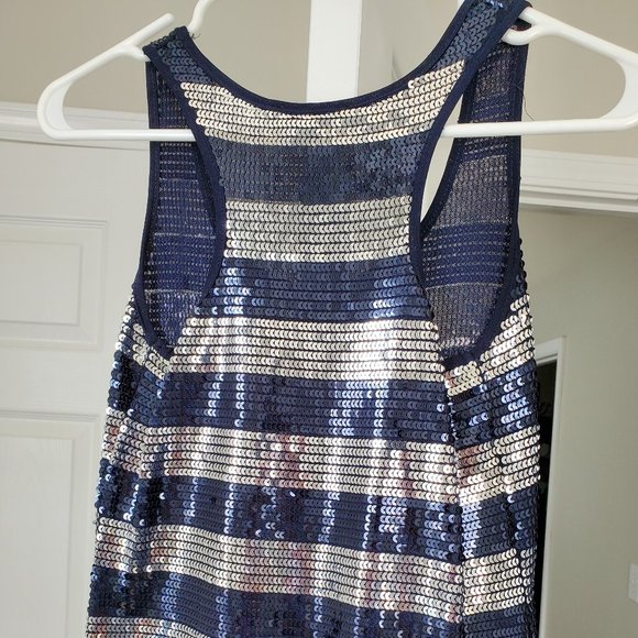Forever 21 Navy & Silver Tank Top - Picture 2 of 3